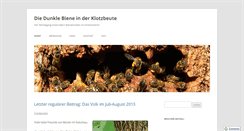 Desktop Screenshot of klotzbeute.nordbiene.de