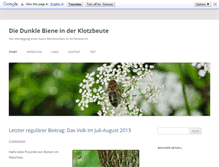 Tablet Screenshot of klotzbeute.nordbiene.de
